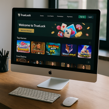 TrueLuck Casino - Desktop Interface Design - Belgian Online Gaming