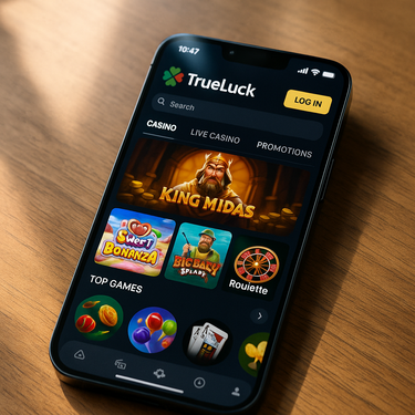 TrueLuck Casino - Mobile Responsive Interface - Belgium Smartphone Gaming